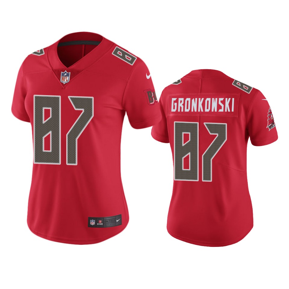 Tampa Bay Buccaneers WOMEN Nike NFL  Color Rush Limited  #17 Rob Gronkowski Red Jersey->women nfl jersey->Women Jersey